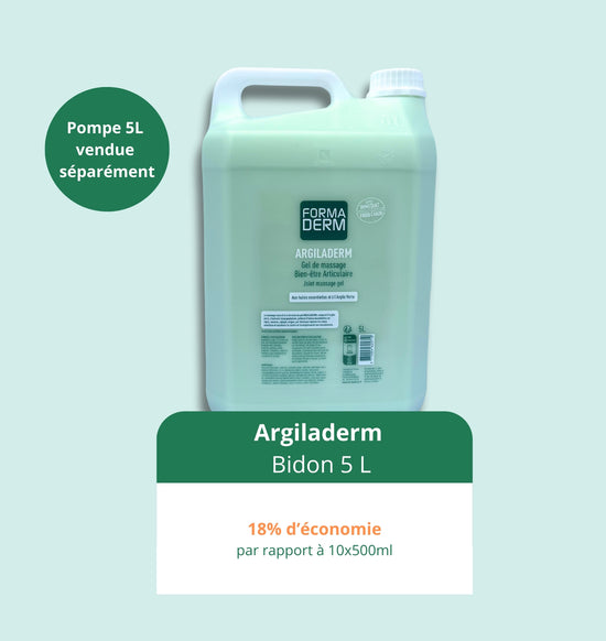 Argiladerm Gel argile verte bien-être articulaire Bidon 5L