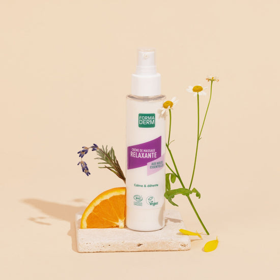 Crème de massage Relaxante Petit Grain et Lavande certifiée BIO 100ml