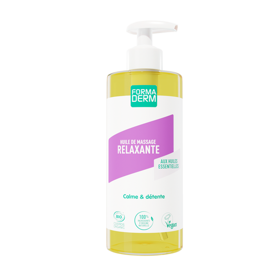🎁 Huile de massage Relaxante Petit Grain et Lavande certifiée BIO 500ml (100% off)