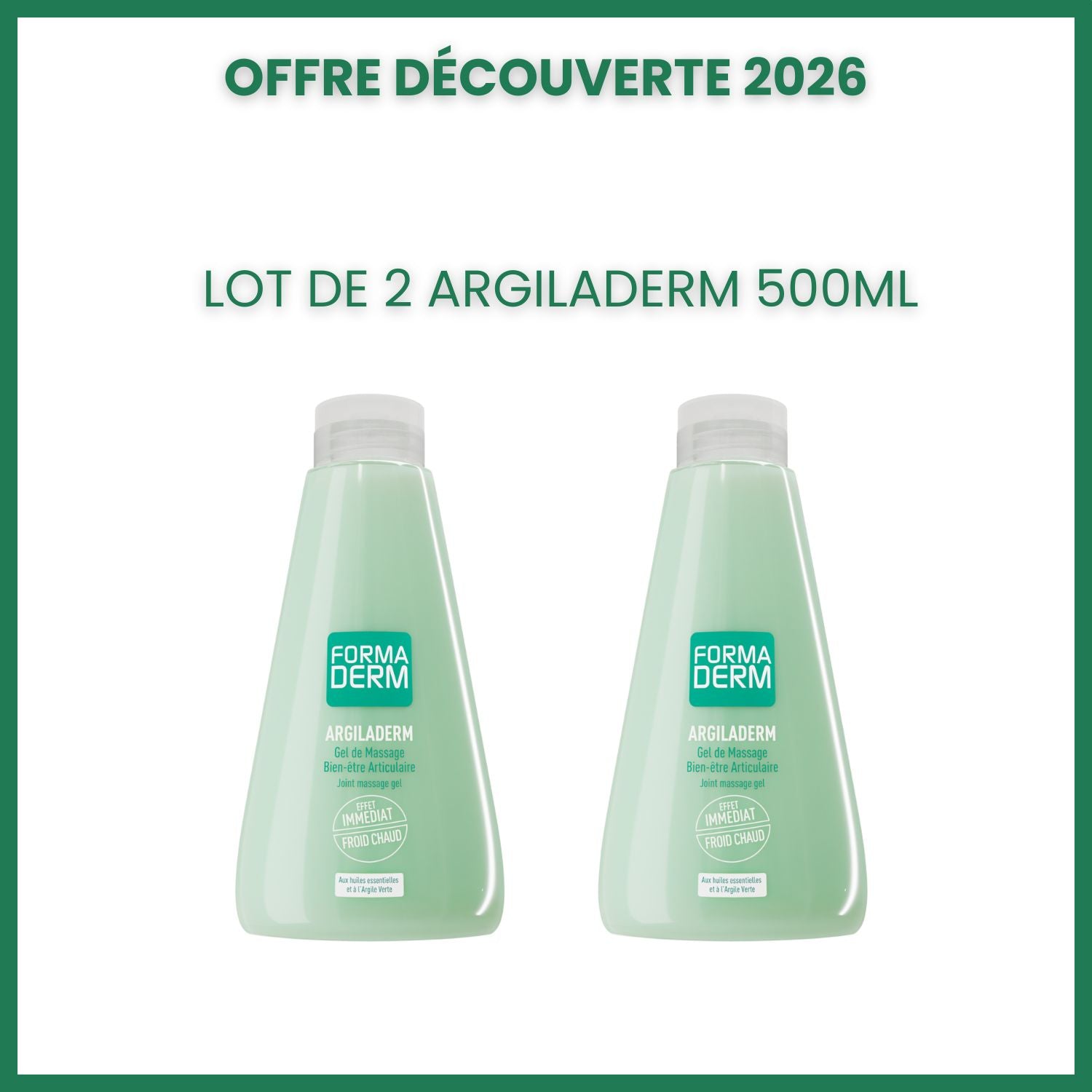 Pack x2 Argiladerm 500ml - Prix avant remise :