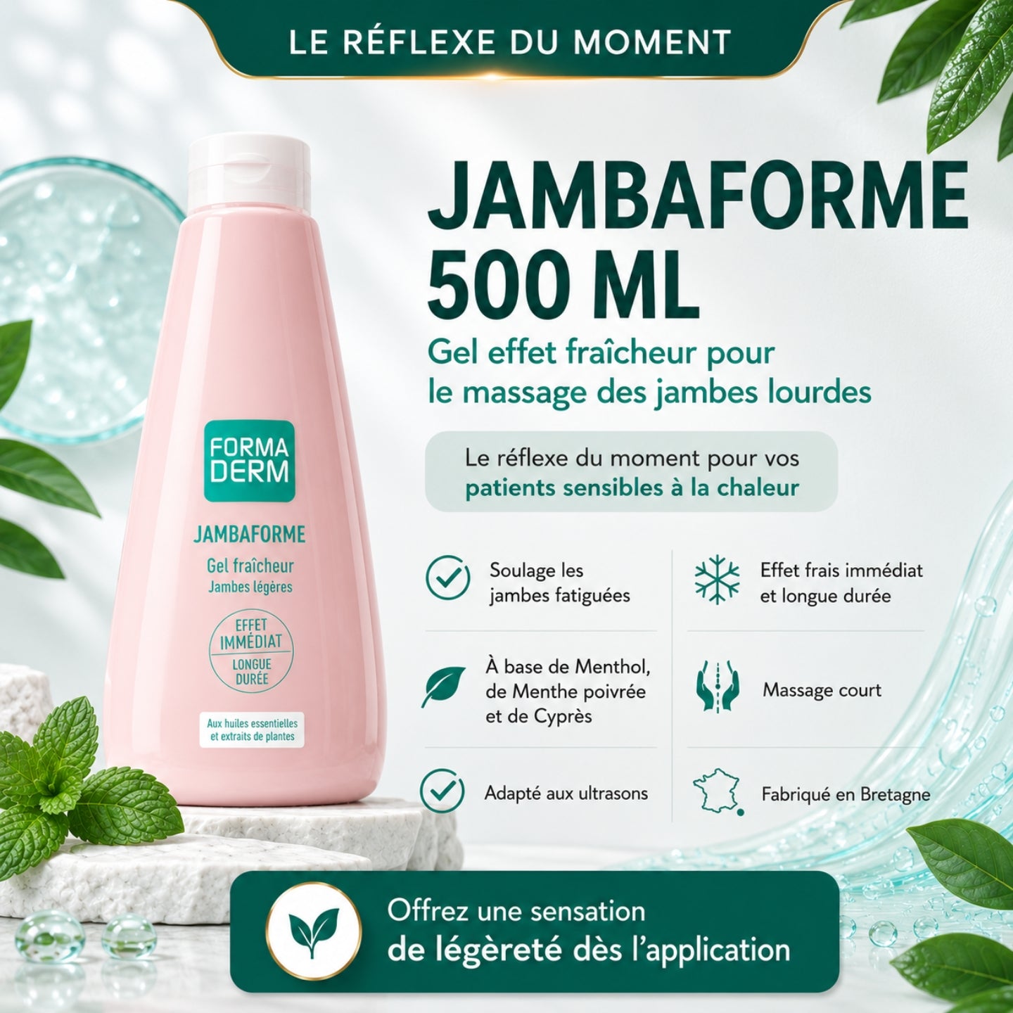 Gel jambes légères Jambaforme 500ml
