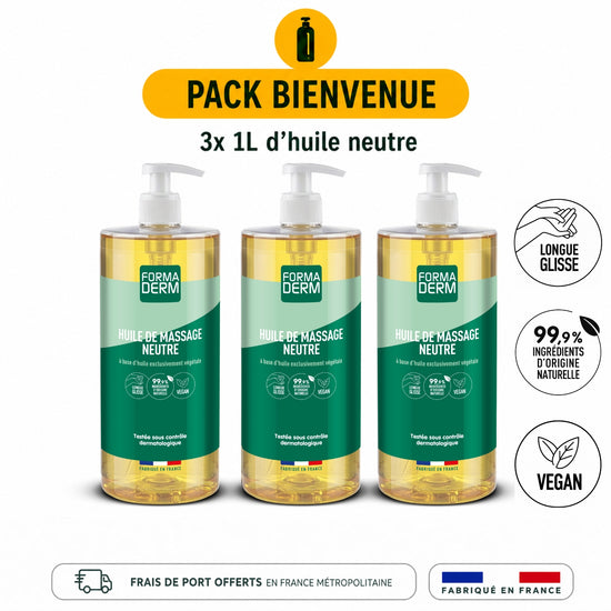 Pack de Bienvenue Huile de Massage Neutre
