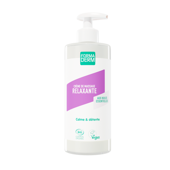 Crème de massage Relaxante Petit Grain et Lavande BIO 500ml