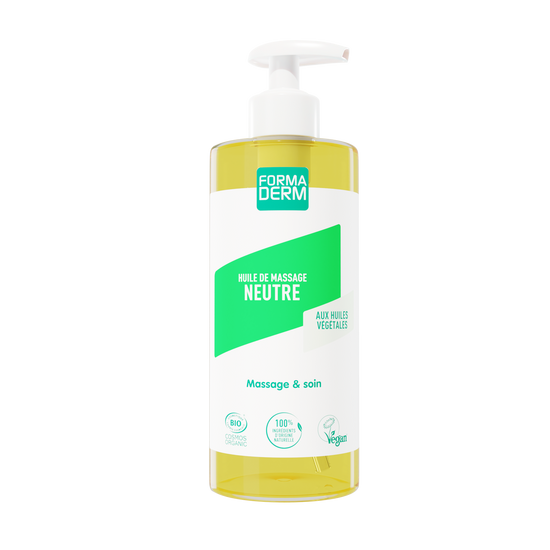 Huile de massage Neutre Amande douce et Pépin de raisin BIO 500ml